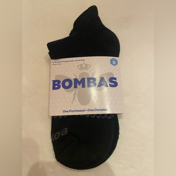 Bombas 2 Pairs Woman’s Honeycomb Black Socks Size Small 4 - 7.5 - Picture 5 of 7